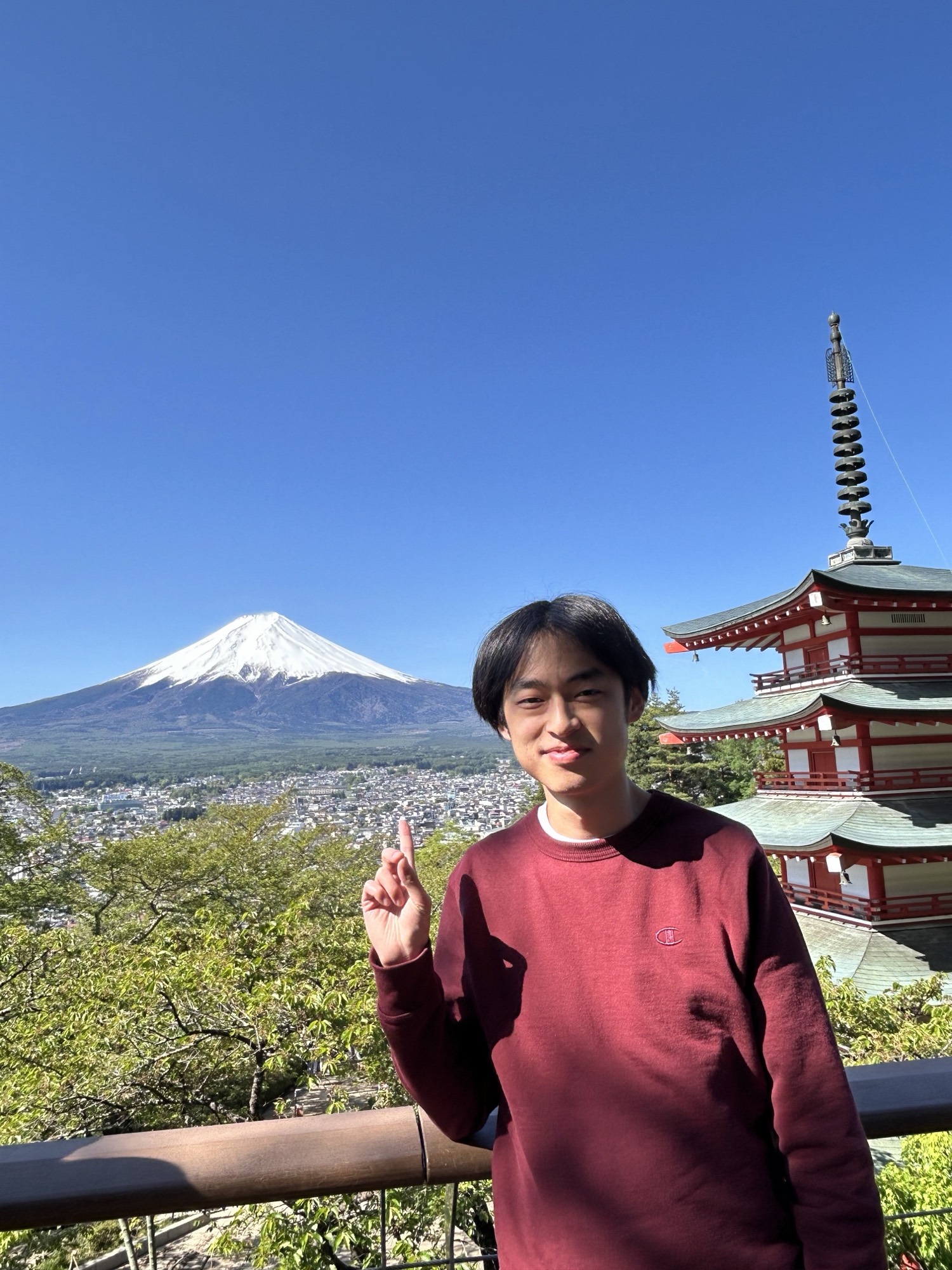 Tony Lin at Mt. Fuji